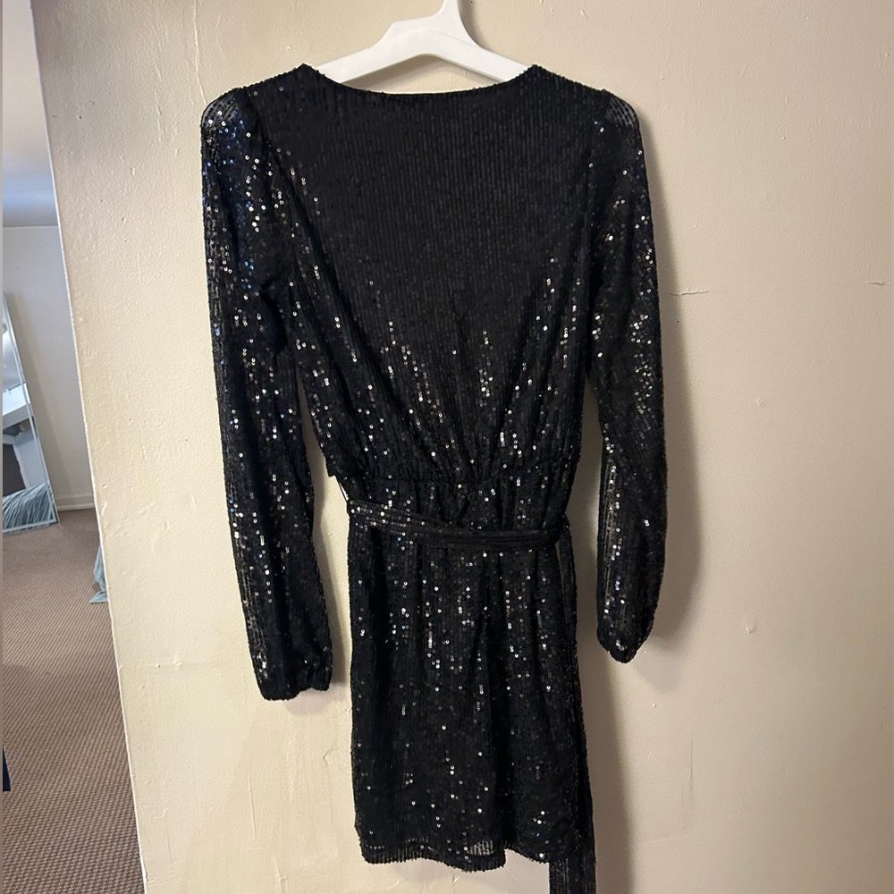 Black Sequin Dress